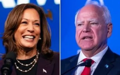 Kamala Harris eligió al gobernador Tim Walz como su compañero de fórmula
