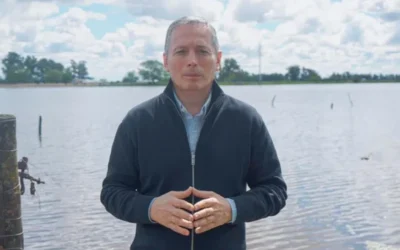 Gray advirtió por millones de hectáreas bajo el agua